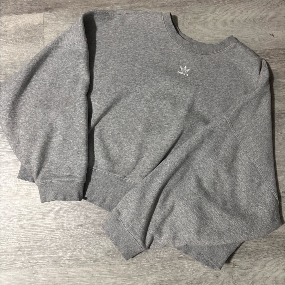 Adidas Originals Women's Essentials Fleece Long Crew Sweatshirt